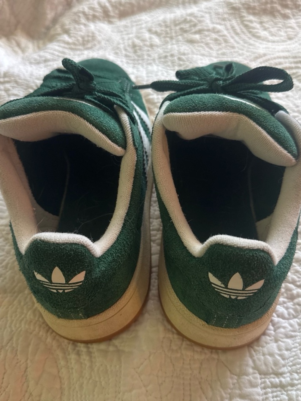 Adidas Campus 00s Green Suede Sneakers with White Stripes Men’s Size 6 - Picture 5 of 6